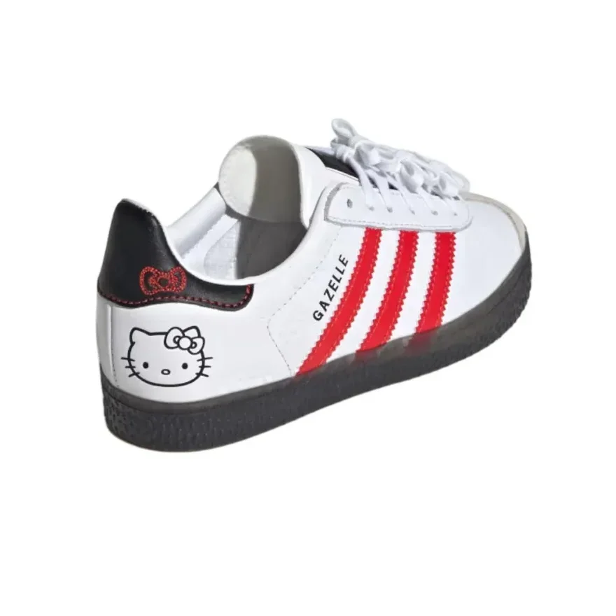 Hello Kitty x adidas originals GAZELLE Стильные и универсальные детские кроссовки с