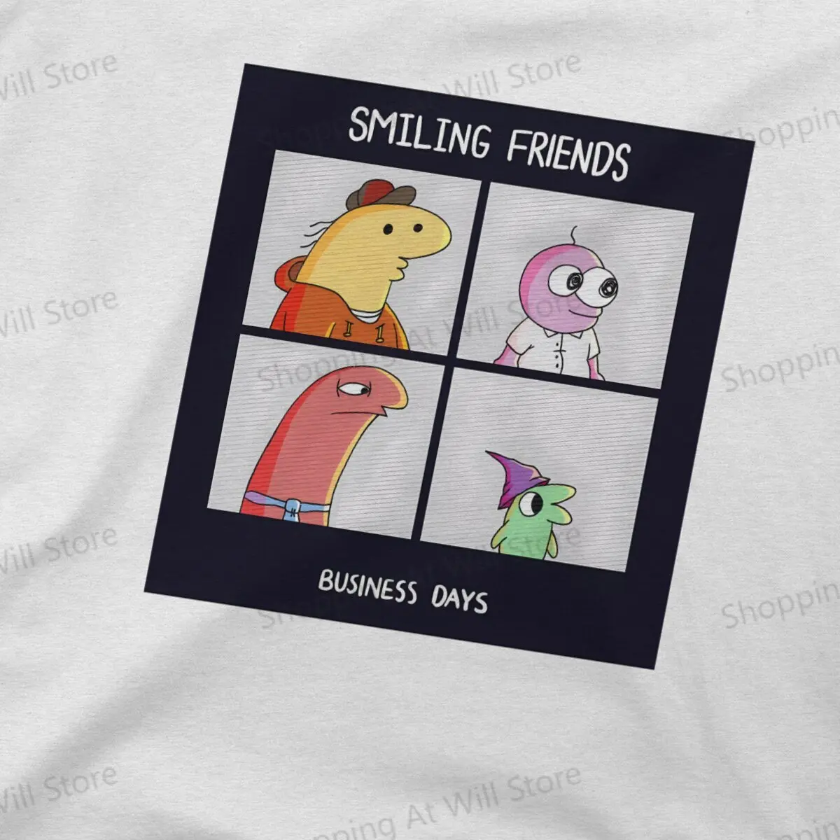 Летние футболки унисекс Pim Alan Glep мрачные улыбающиеся друзья деловые дни футболка