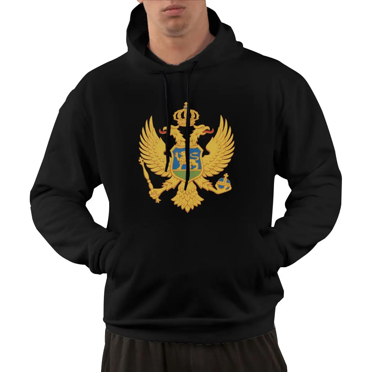 

95% хлопок эмблема флага страны Черногории Теплый Зимний пуловер Толстовка для мужчин и женщин унисекс в стиле хип-хоп толстовка