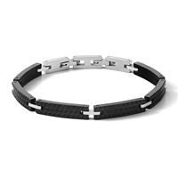 runda mens bracelet stainless steel black wristbands chain adjustable size 22 fashion bracelet luxury brand men charms jewelry