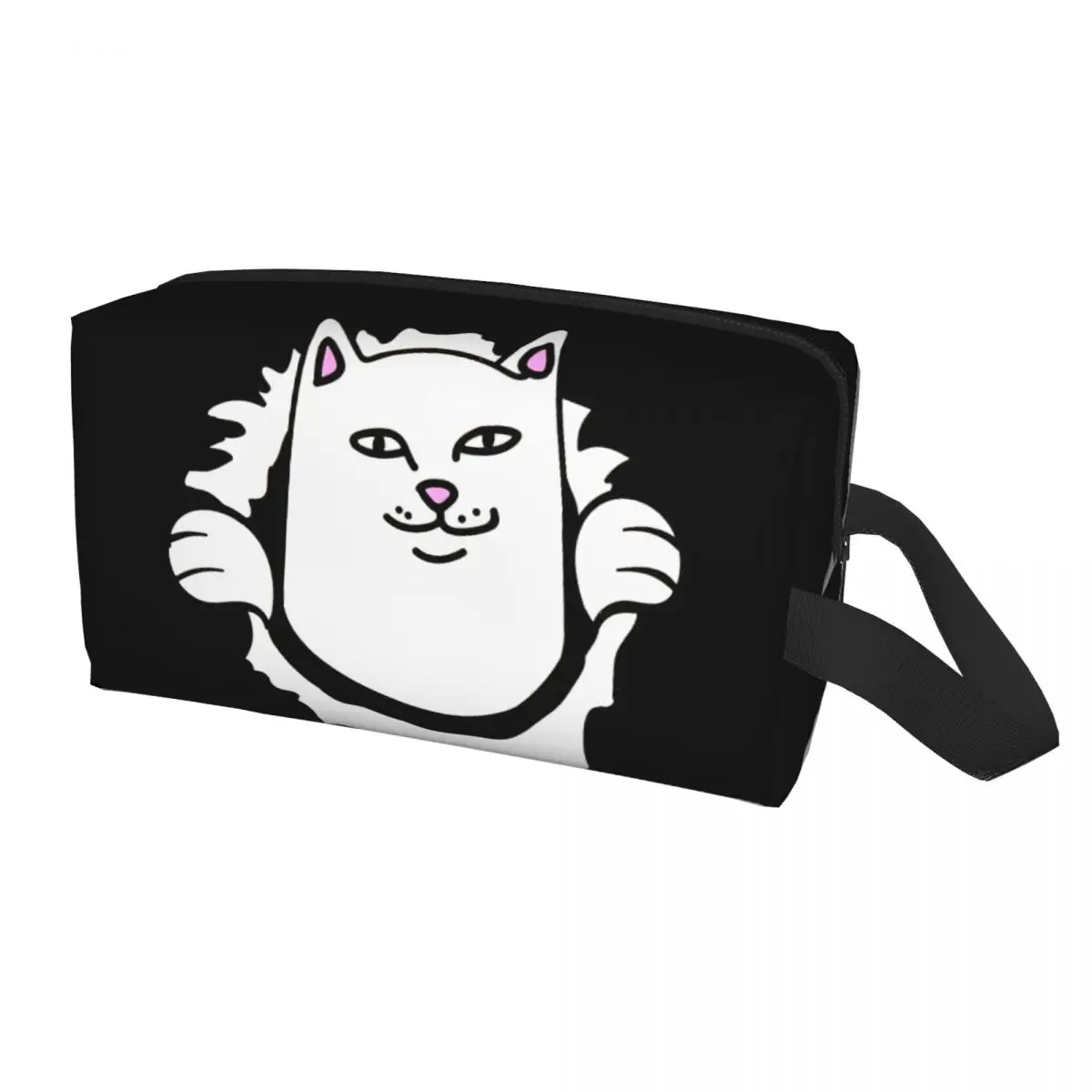 

Travel Funny Cat Toiletry Bag Kawaii Cosmetic Makeup Organizer Women Beauty Storage Dopp Kit Box