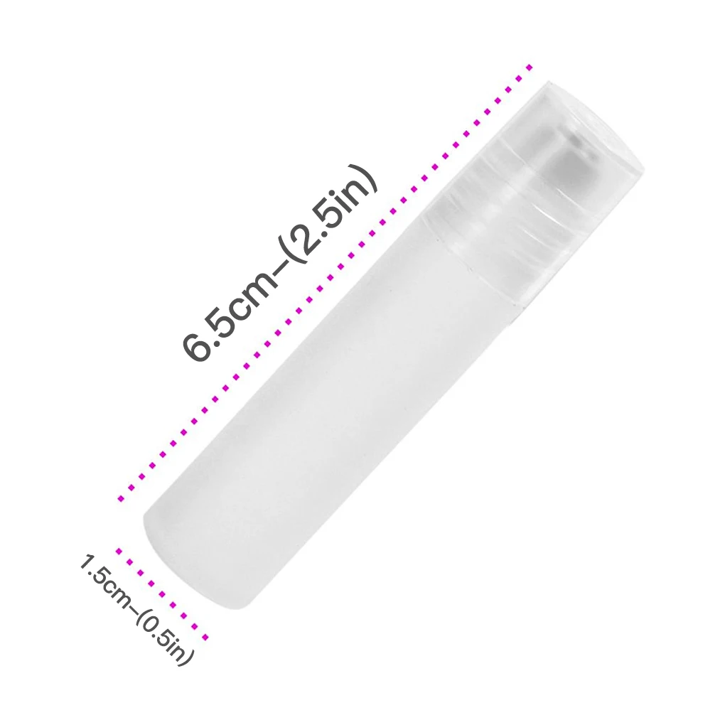 10pcs/lot 5ml Roll On Bottle Thick Frosted Glass Perfume Bottle Refillable Empty Roller Essential Oils Vials images - 6