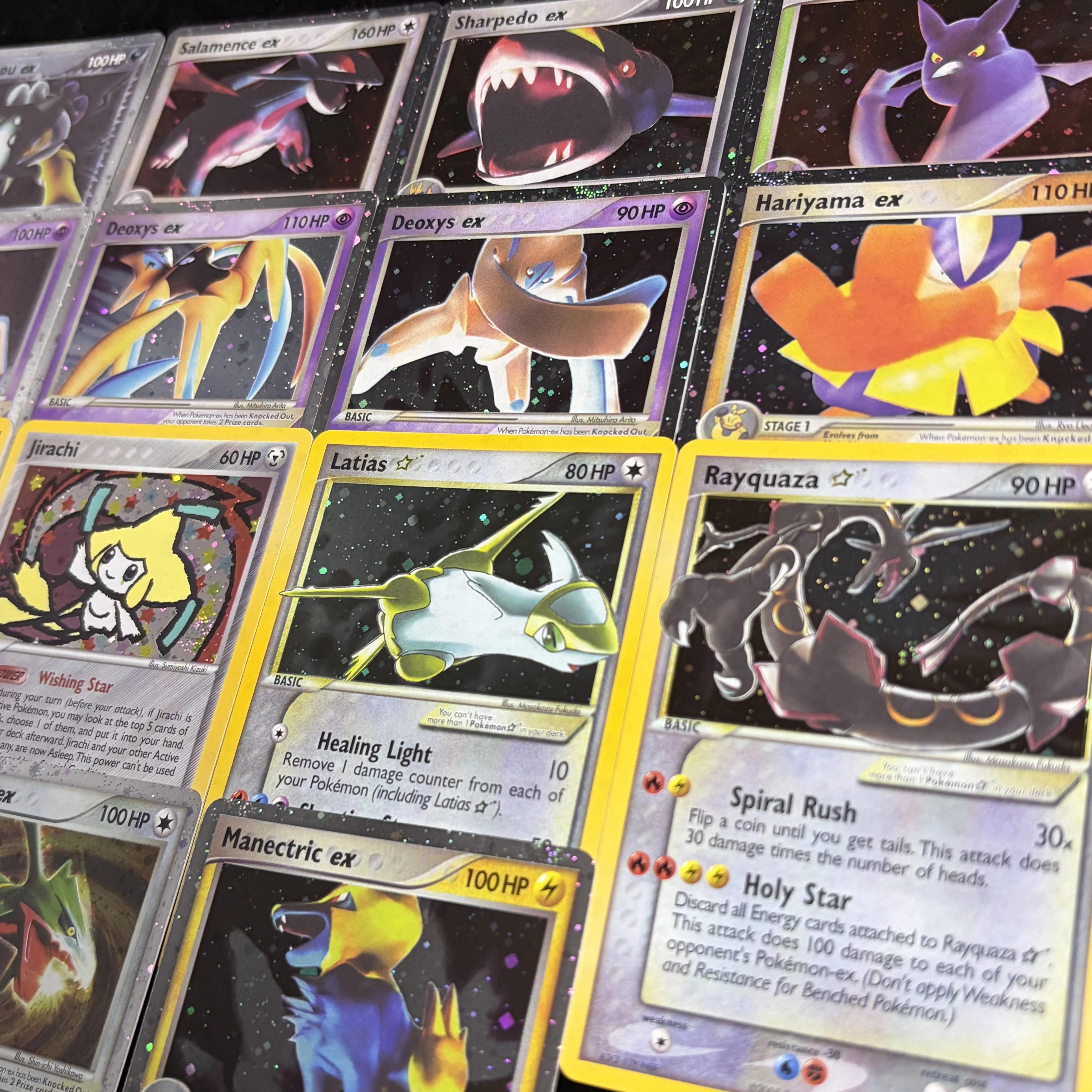 Фото Новая коллекция фольгированных карт PKM: Серия Deoxys(DX) и Dragon(DR) — Rayquaza/Latias/Latios/Raikou/Manectric. Прокси-карты PTCG. Подарки, игрушки. №2