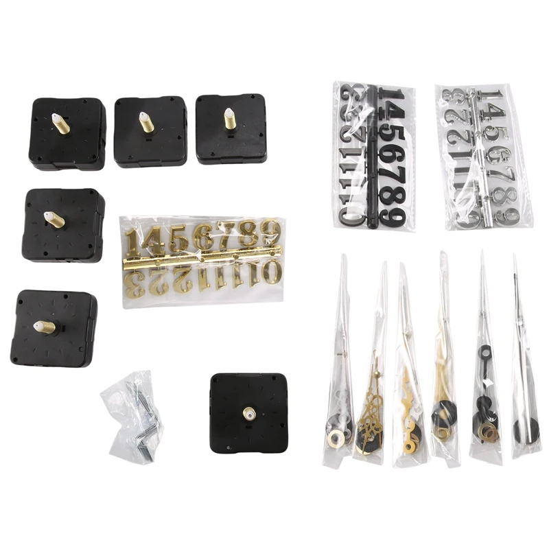 

6 шт., запасные кварцевые часы для настенных часов