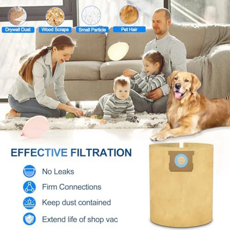 Детали для пылесоса Dewalt 12-16 галлонов влажный/сухой вакуум одноразовый