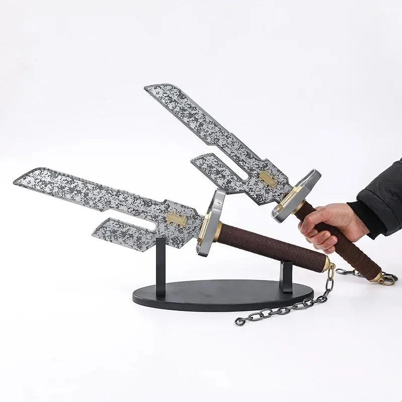 Металлический настоящий меч для детей реквизит косплея juютсу кайманской