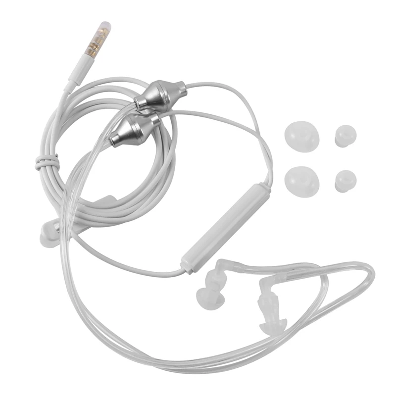 

10X Anti Radiation Binaural Earphones Stereo Headphones With Microphone Universal 3.5Mm