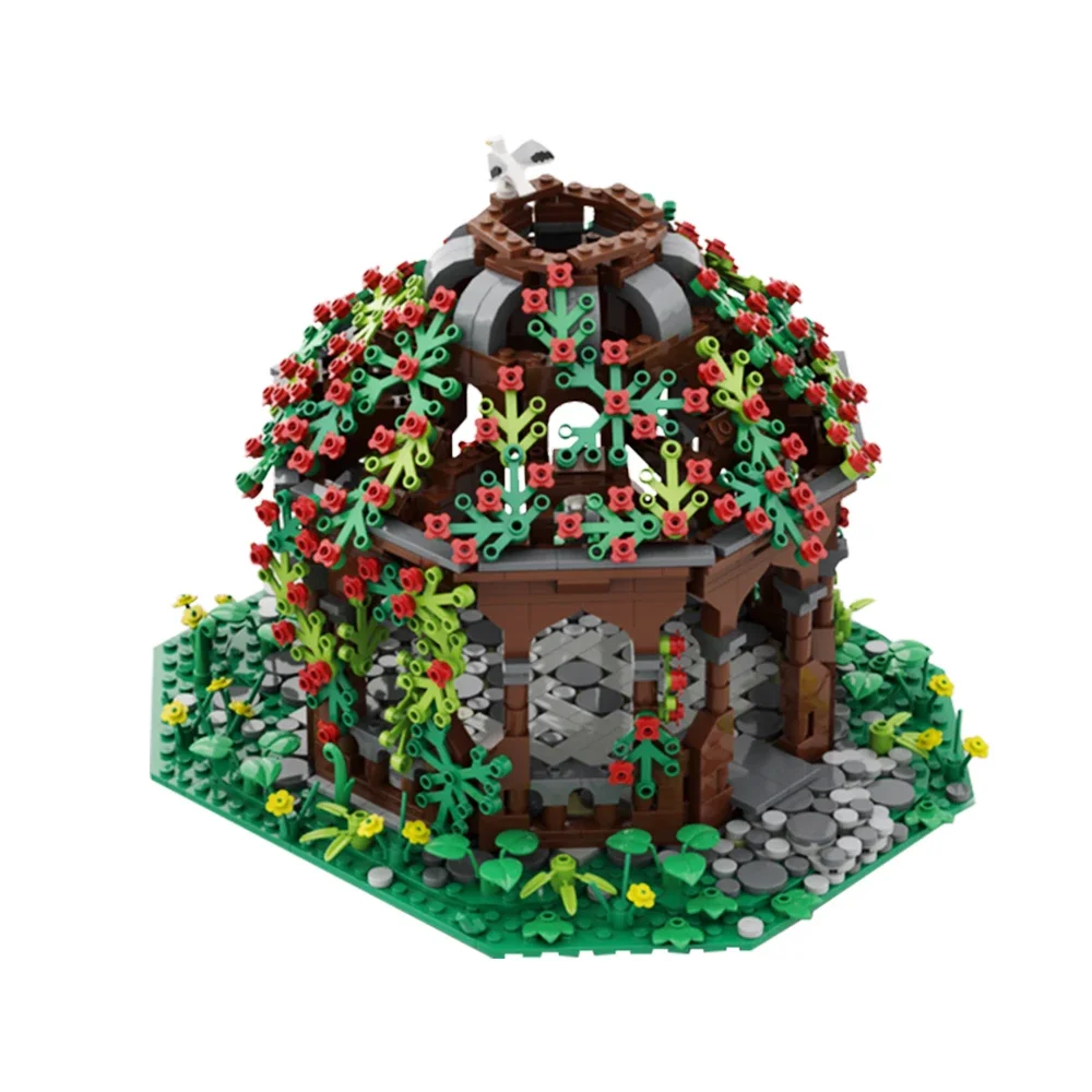 Gobrick MOC мини-город улица вид павильон Средний мир строительные блоки Обучающие