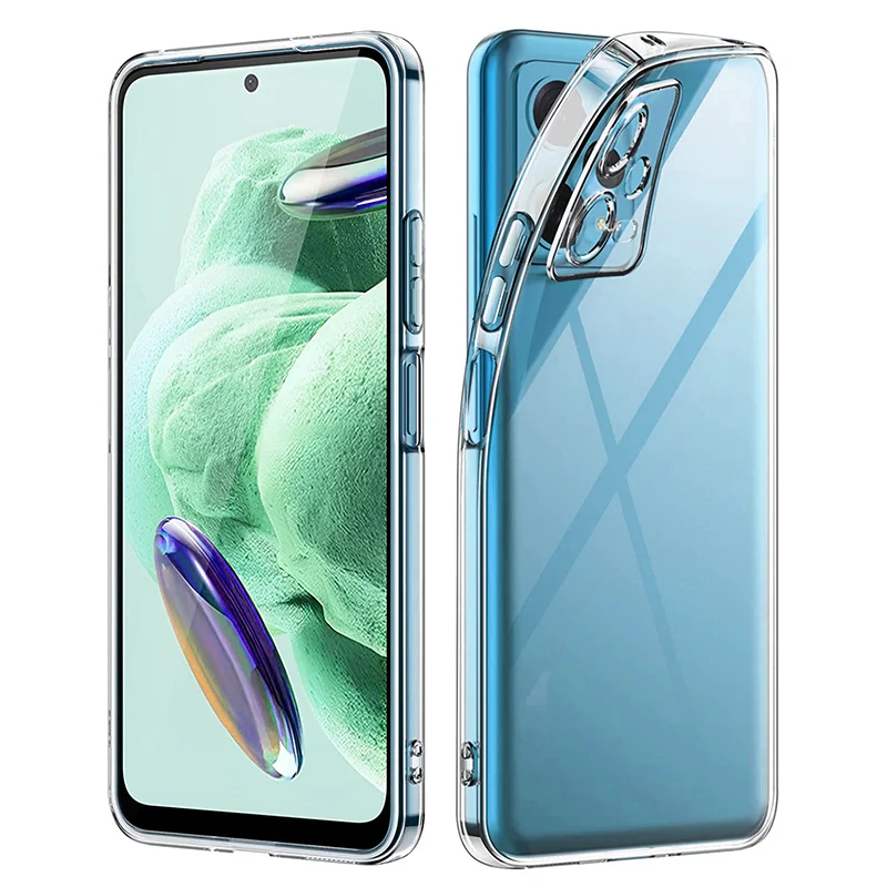 Ультратонкий силиконовый прозрачный чехол для Xiaomi POCO F5 F4 F3 F2 X5 X4 X3 X2 M5 M4 M3 M2 Pro GT, мягкая прозрачная задняя крышка, тонкий Чехол