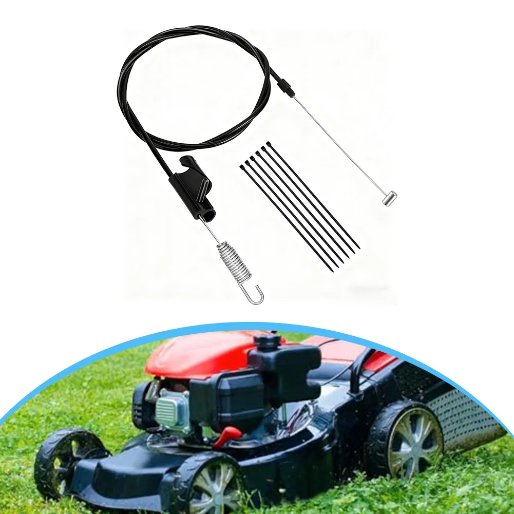 Фото Запасной приводной кабель 94604728A для Craftsman и TroyBilt с фиксатором от расцепления и монтажной шпилькой №1