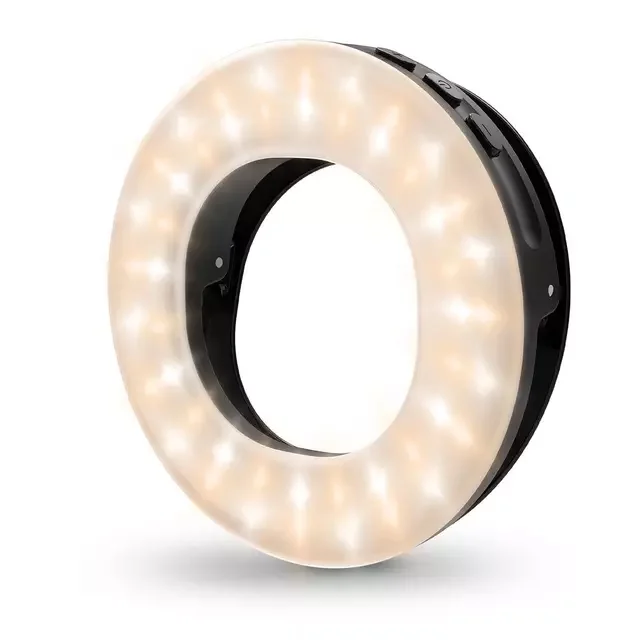 Charge 48 LED Selfie Ring Light Mini Circle Mobile Phone Lens Makeup Fill Light Laptop Camera for Smart Phone Photography