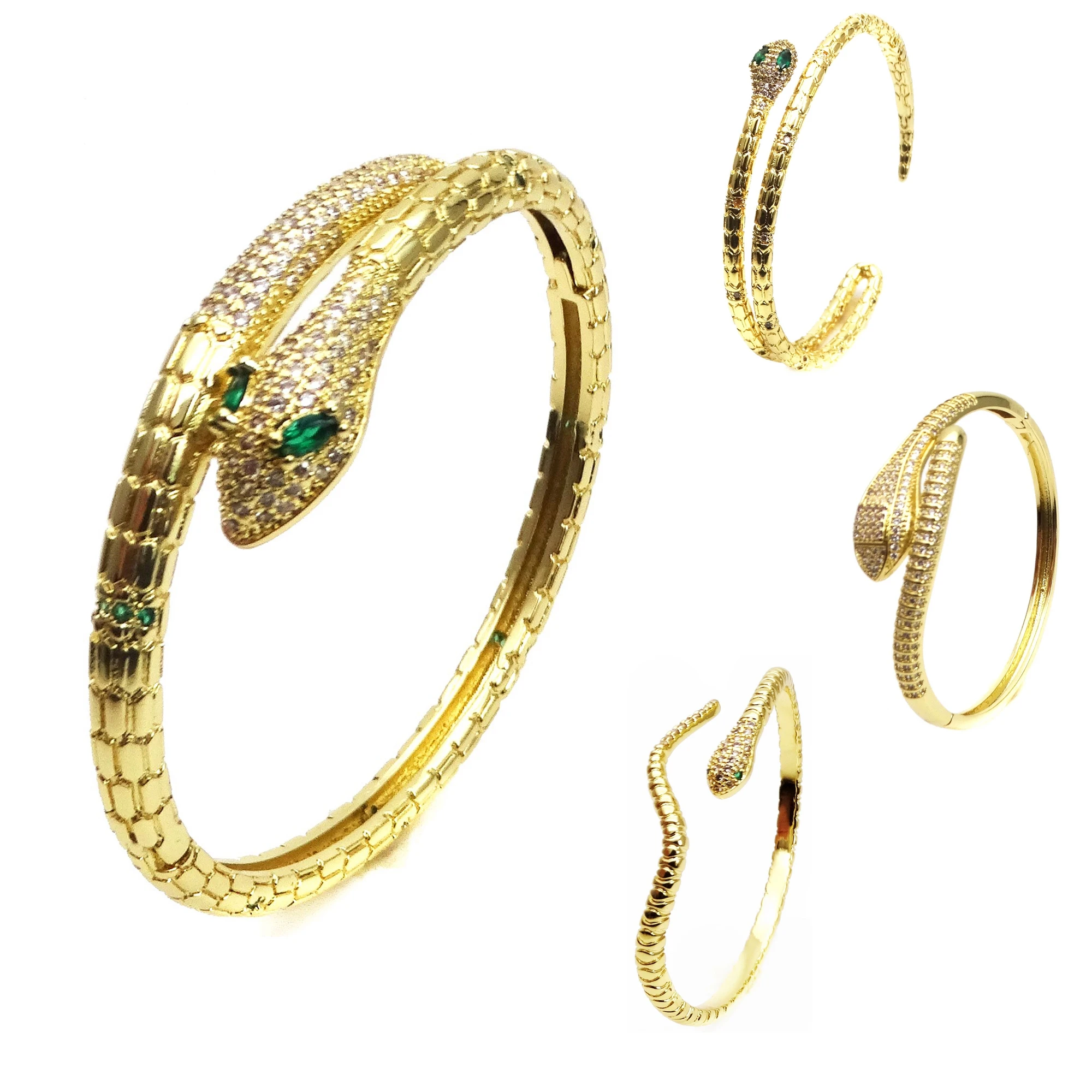 

Personality serpentine cuff bracelet for women wave Minimalist snake spirit openning Bangles Ladies Fashion jewelry