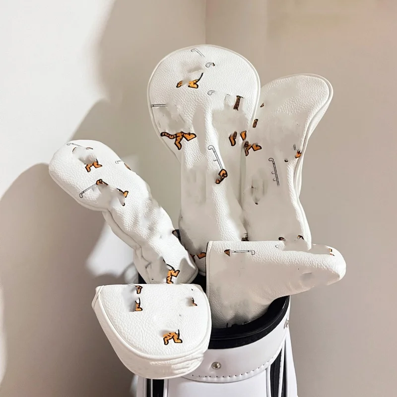 Уличная тренировка вышитый тигровый узор Кепка с деревянными клюшками для