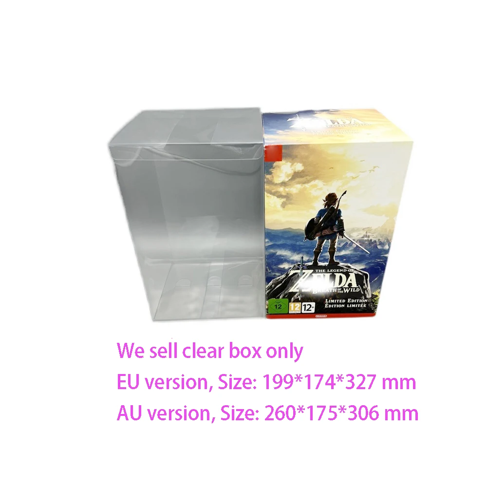 

Transparent PET protective cover For Switch NS The Legend of Zelda: Breath of the Wild game storage display box Collection case