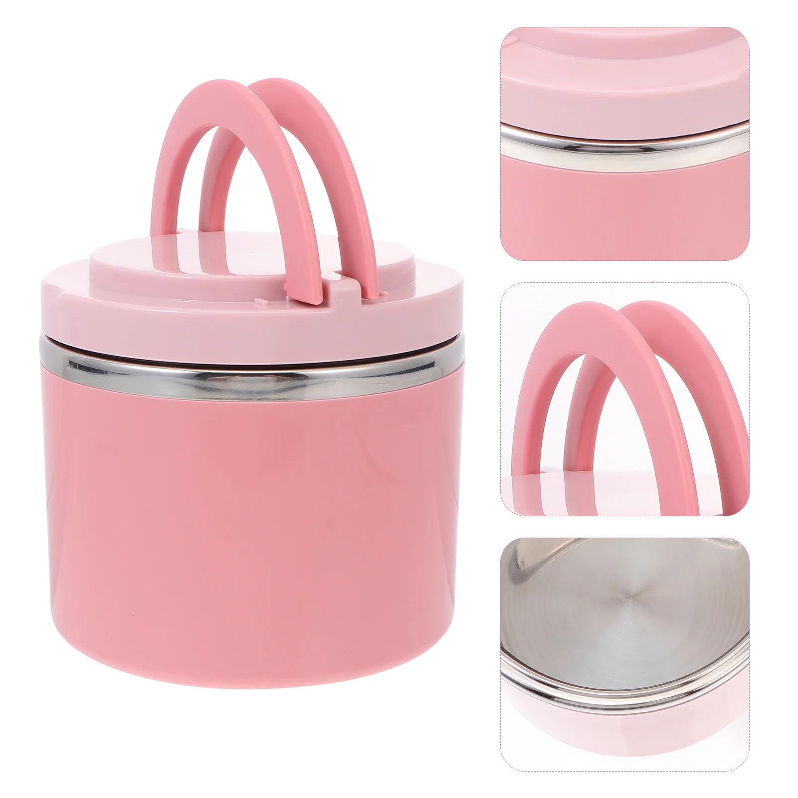 

1 Set Creative Practical Portable Soup Container for Contain Soup Lunch