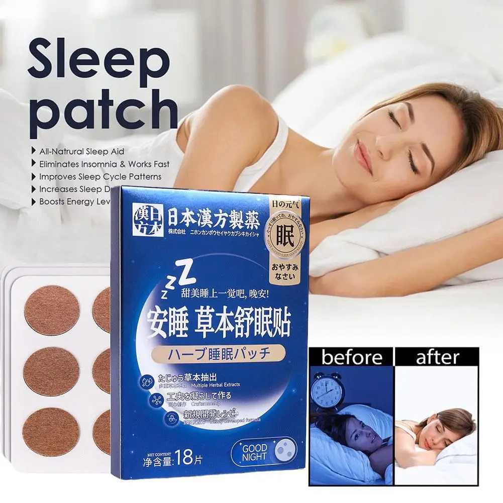 

18pcs Chinese herbal Sleeping Medicines Patch Insomnia Soothing Medical Plaster Natural Herbal Sleep Aid Stickers Health Care