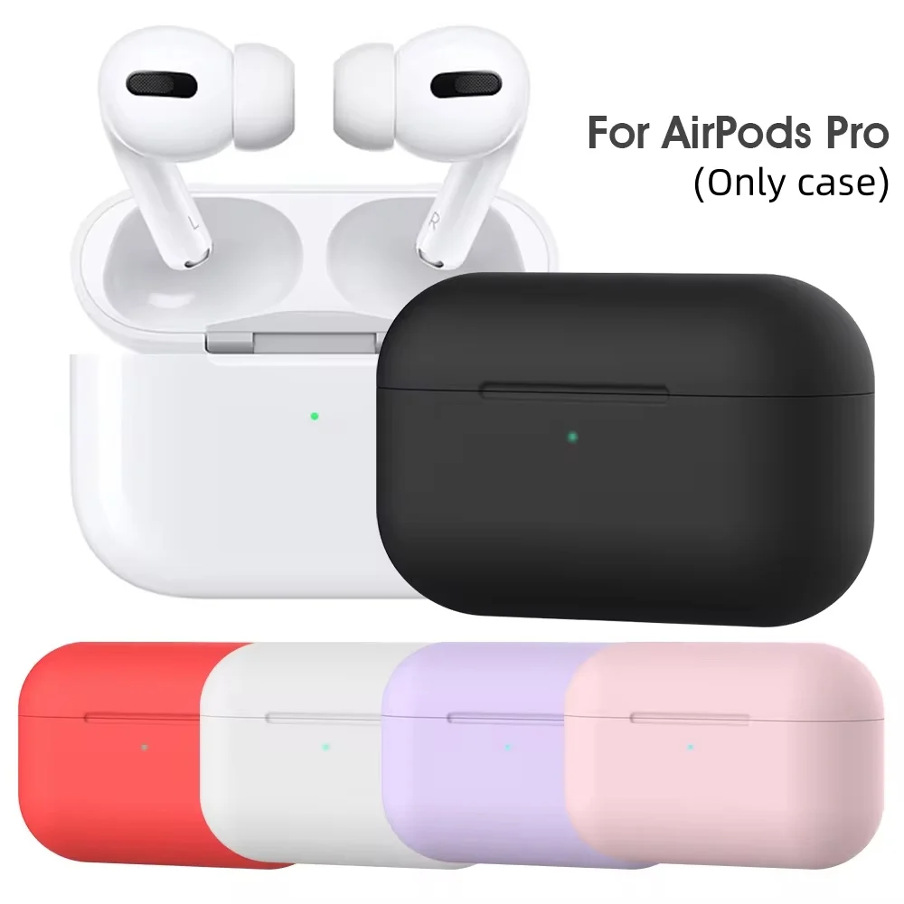 Yumuşak silikon kılıflar Apple Airpods için Pro koruyucu Bluetooth kablosuz kulaklık kapak Apple hava Pods şarj kutusu çanta
