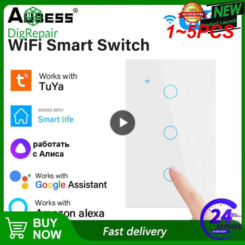 

Умный выключатель с поддержкой Wi-Fi, США, 1-5 шт.