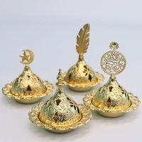 arab incense burner middle east style mini portable gold tower incense burner incense utensils small metal incense burner