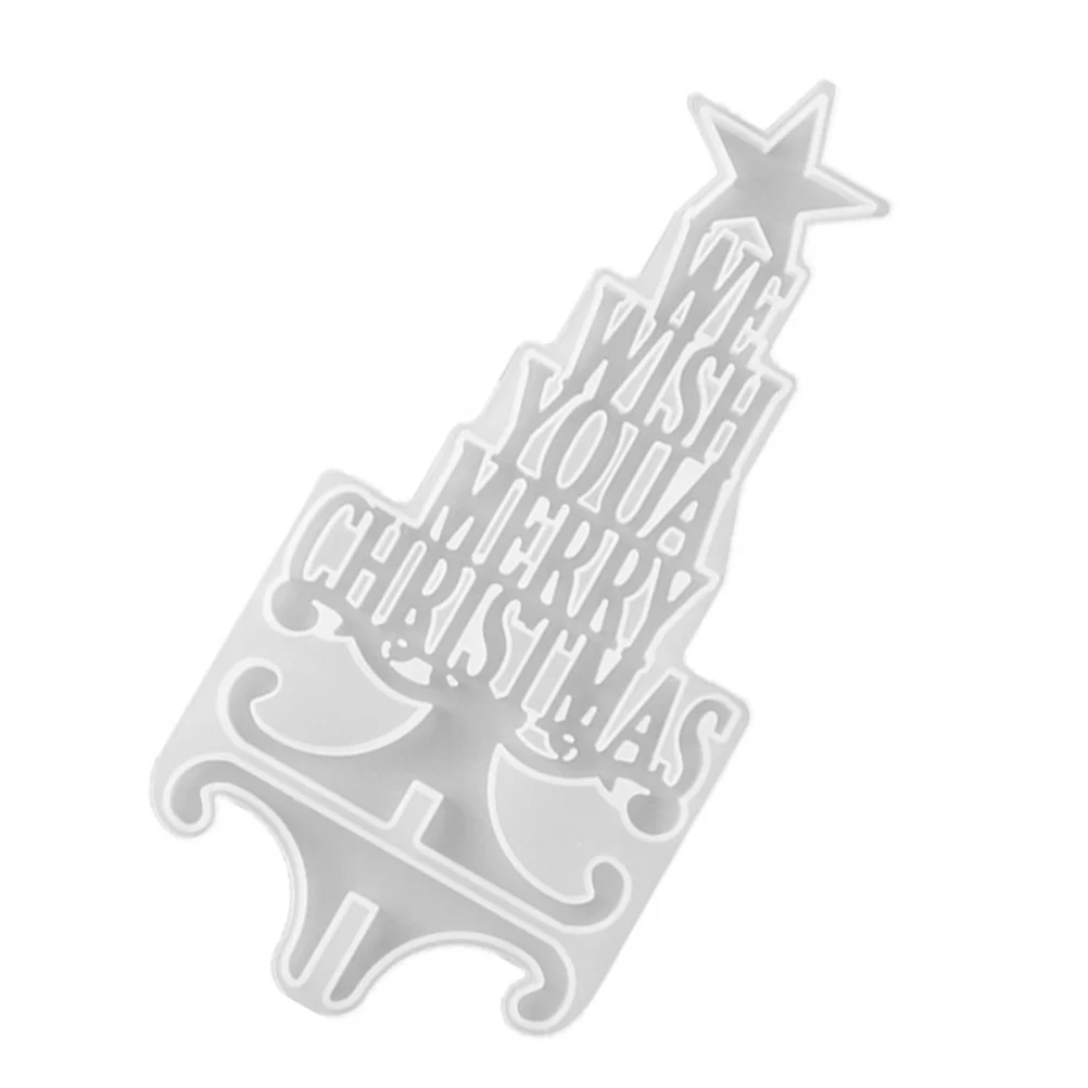 

1PC Xmas Tree Resin Casting Mold Christmas Party Supplies Gifts Resin Christmas Tree Decoration Xmas Ornament Silicone Mold