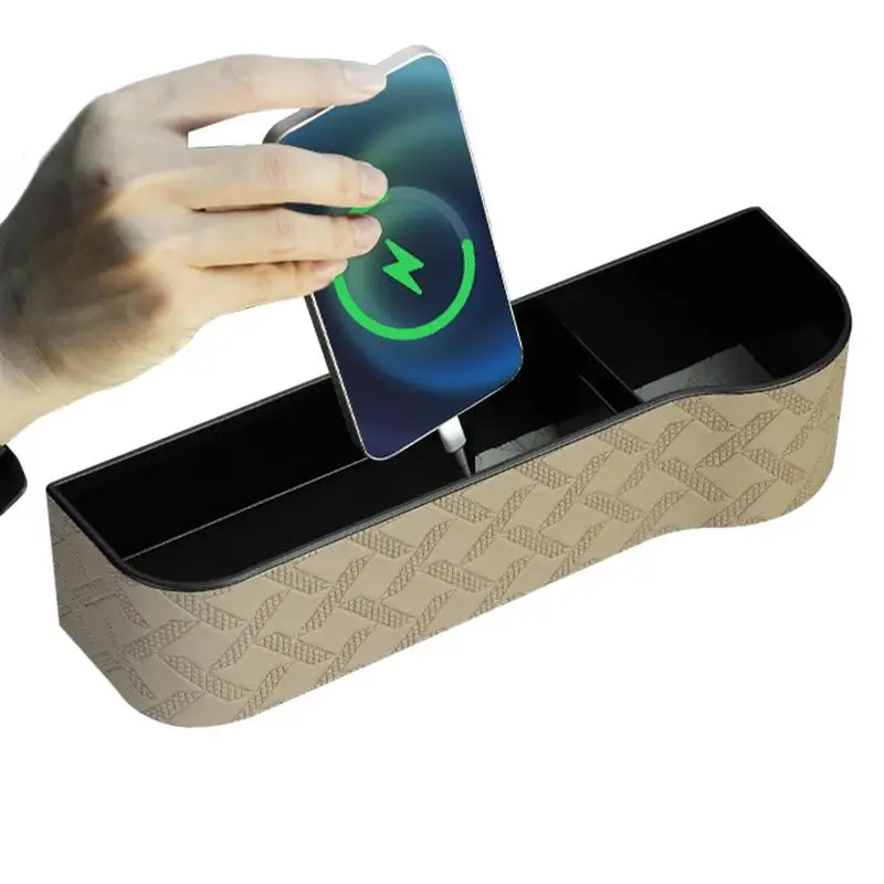 

Органайзер для автомобильной консоли, универсальный Противоскользящий органайзер для хранения, мешочек для консоли, многоразовые универсальные аксессуары для салона автомобиля, гибкий автомобиль