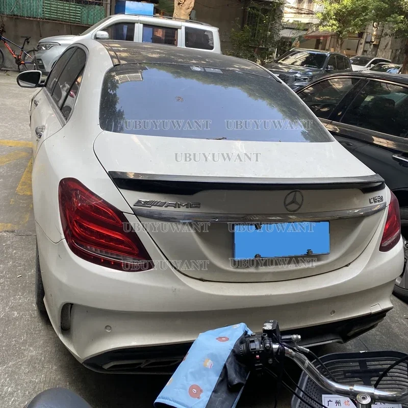 Спойлер для Mercedes W205 C180 C200 C250 C300 C350 C400 C450 C220 4 двери 2015 2016 Carlson Style ABS задний спойлер