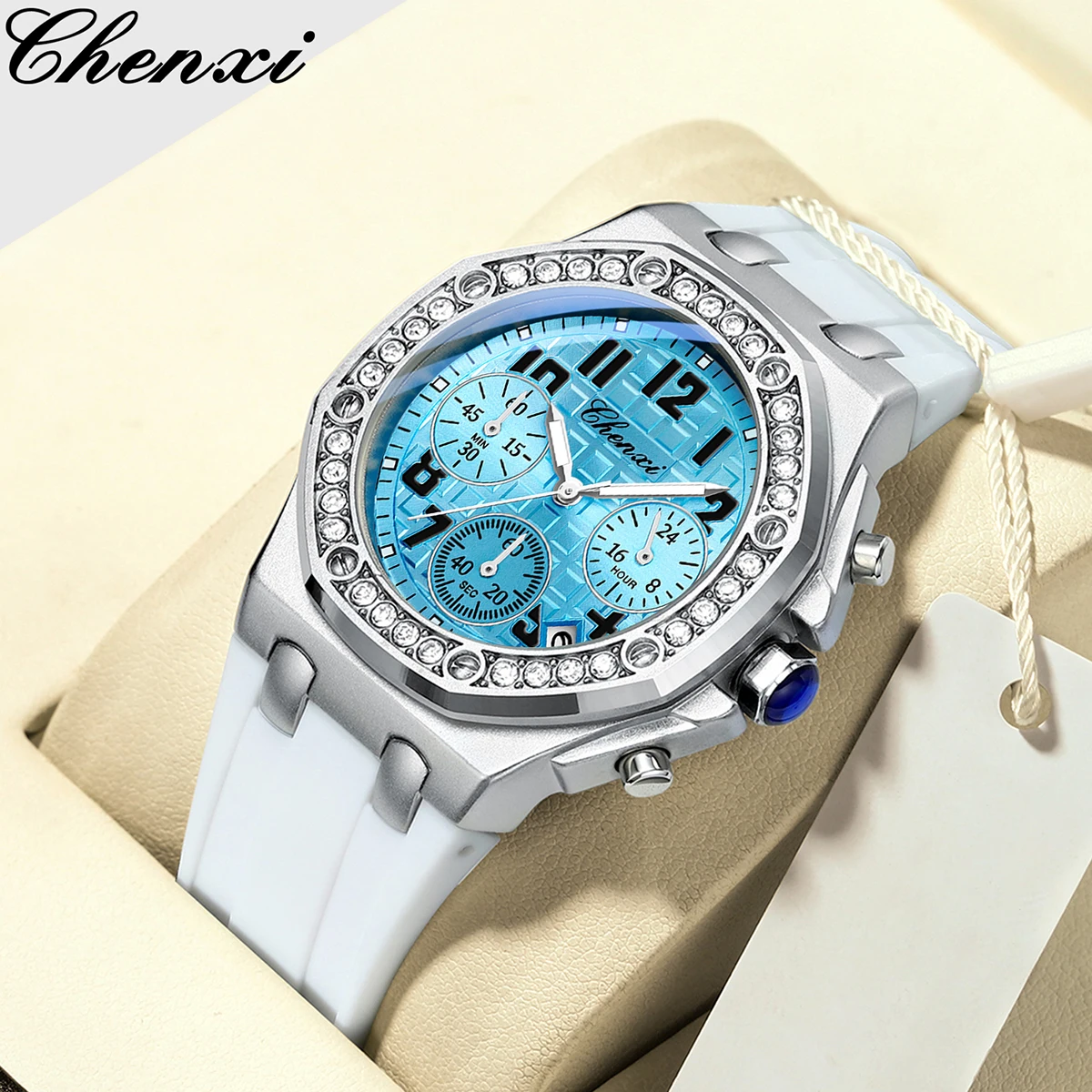 Новые женские часы роскошные брендовые спортивные силиконовые цвета дофамина