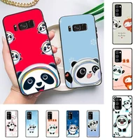 cartoon panda phone case for redmi 8 9 9a for samsung j5 j6 note9 for huawei nova3e mate20lite cover