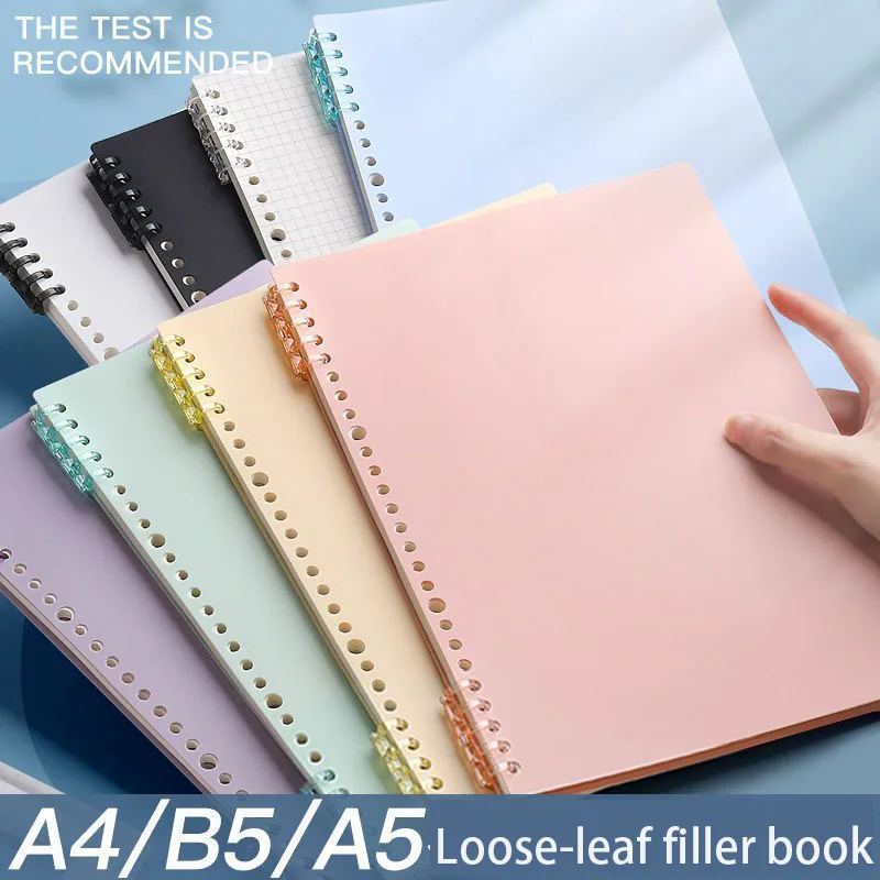 

Non Cutting Loose Leaf Book Ring Book Student Detachable Line Notepad Notebook Record Nook For School Supplies
