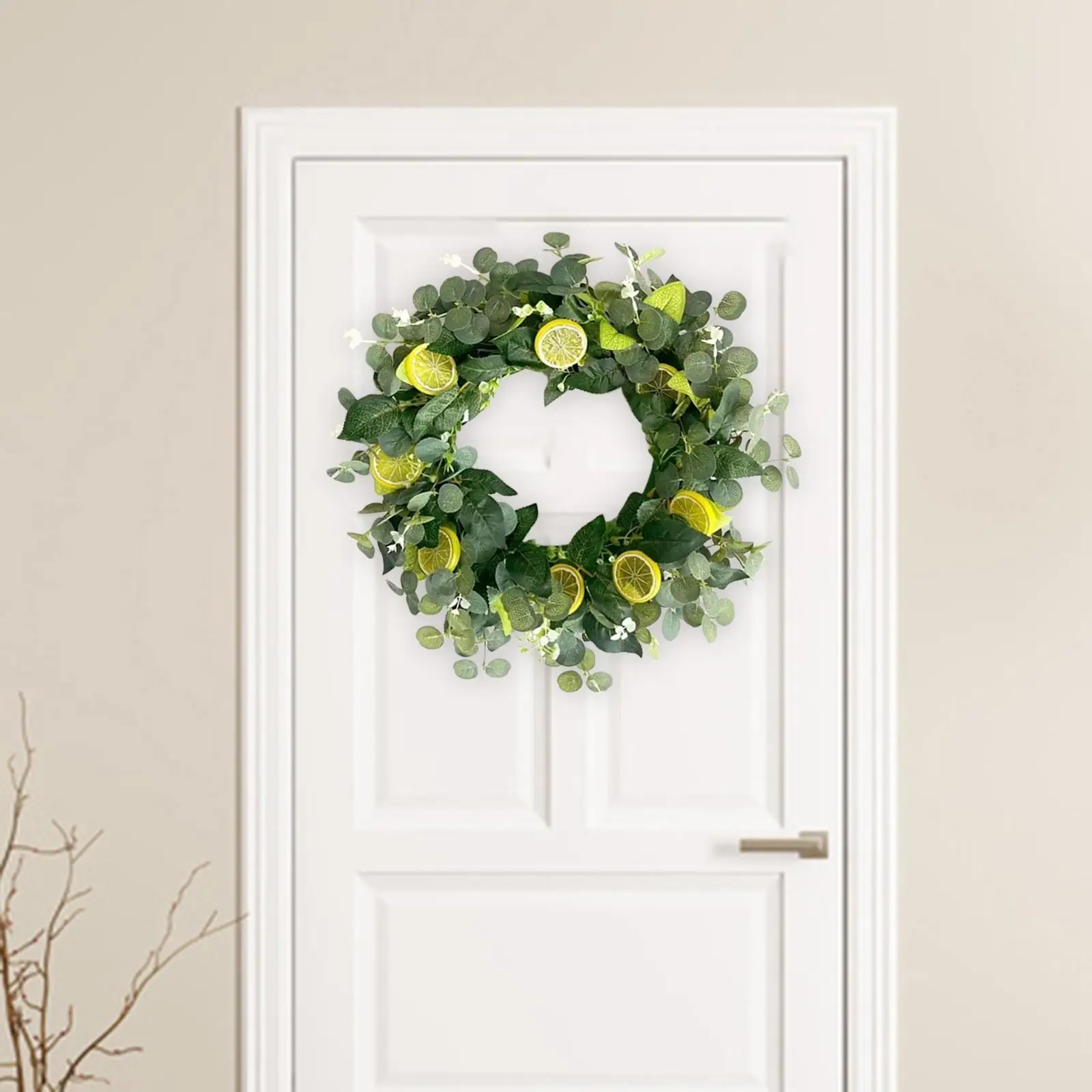 

Artificial Eucalyptus Wreath Fake Wall Front Door Window Large Garland Decor