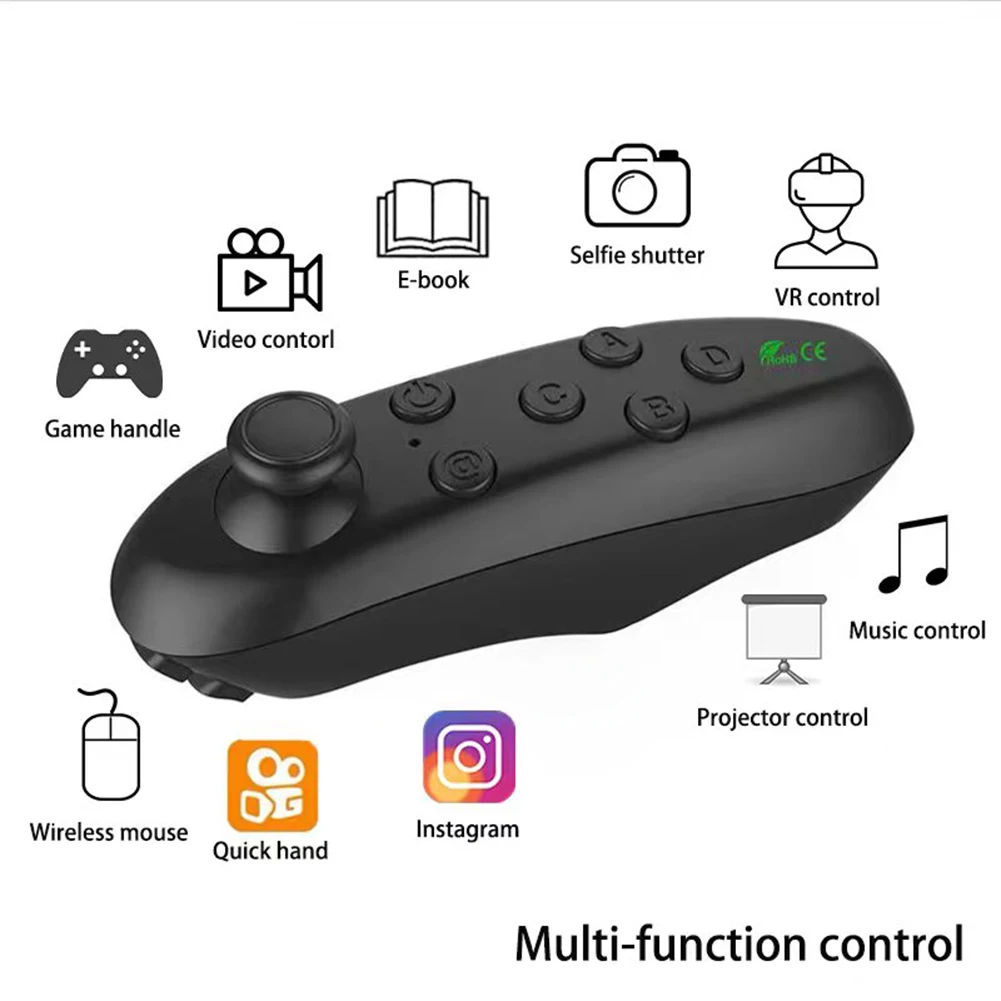 

Wireless Bluetooth Gamepad Update VR Remote Controller for Android IOS Smartphone Joystick Game Pad Control for 3D Glasses VR