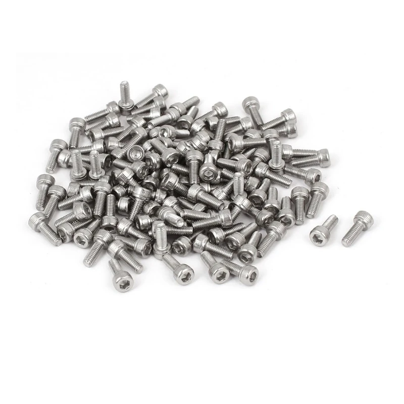 

50/10 Шт. M3x8-25 Мм Конический Винт С Шестигранной Головкой Из Нержавеющей Стали 18-8 (304) С Полной Резьбой И Яркой Отделкой