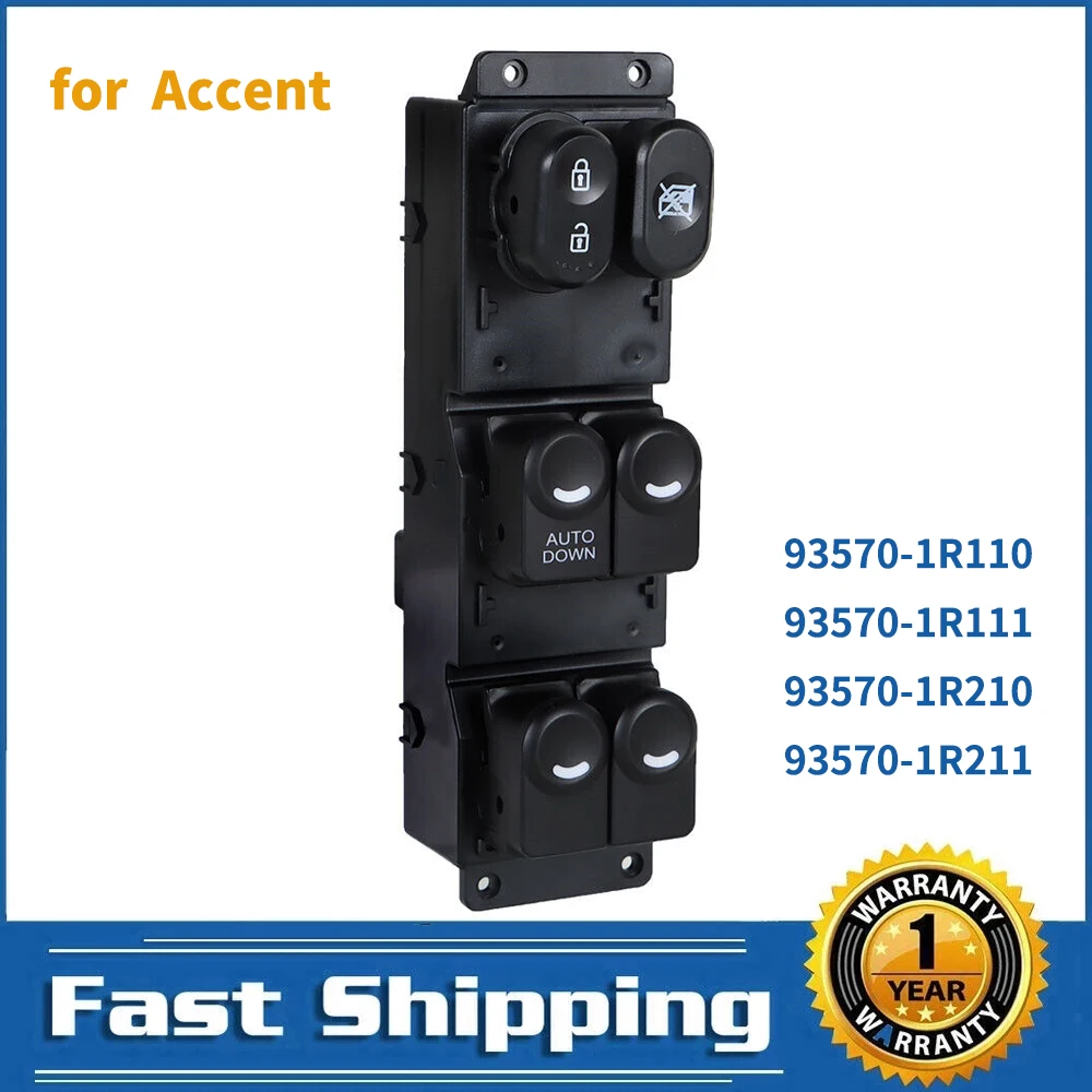 

Переключатель Стеклоподъемника для Hyundai Accent 2014, 2015, 2016, 2017, переключатель управления стеклоподъемником 93570-1R111, 93570-1R211