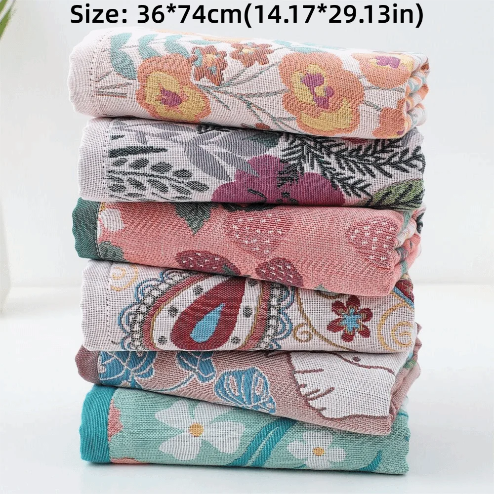 Новые полотенца для лица 36x74 см, 5-слойные, из хлопковой марли, мягкие, впитывающие, декоративные, большие, для детей (art.: 3920dae2fd2ef) - 3920dae2fd2ef