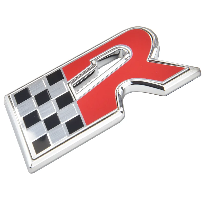 

3D хромированная наклейка с изображением автомобиля с флагом R для Seat Leon Cupra ALTEA IBIZA TOLEDO - эмблема автомобиля на заднем крыле