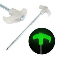 outdoor tent accessories peg nails camping tent peg ground nails screw luminous