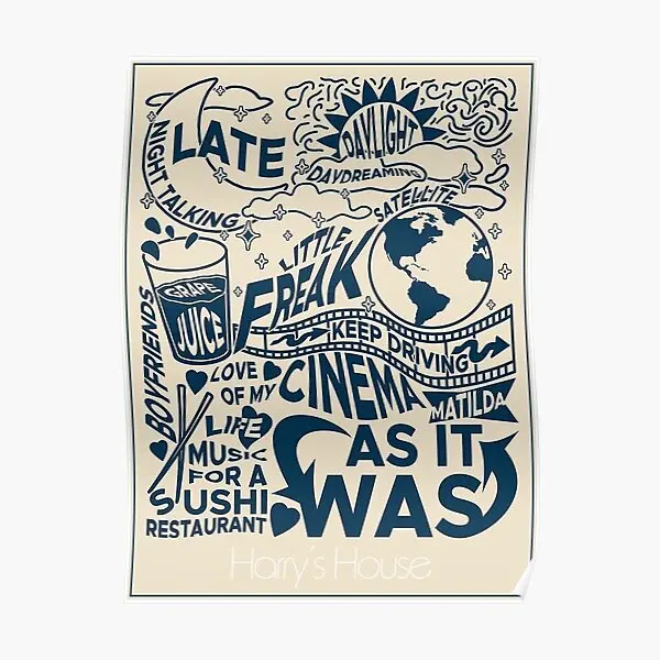 Плакат с изображением песни, художественная живопись, домашний Забавный винтажный современный декор, печать, картина, роспись, украшение для стены, комнаты без рамки