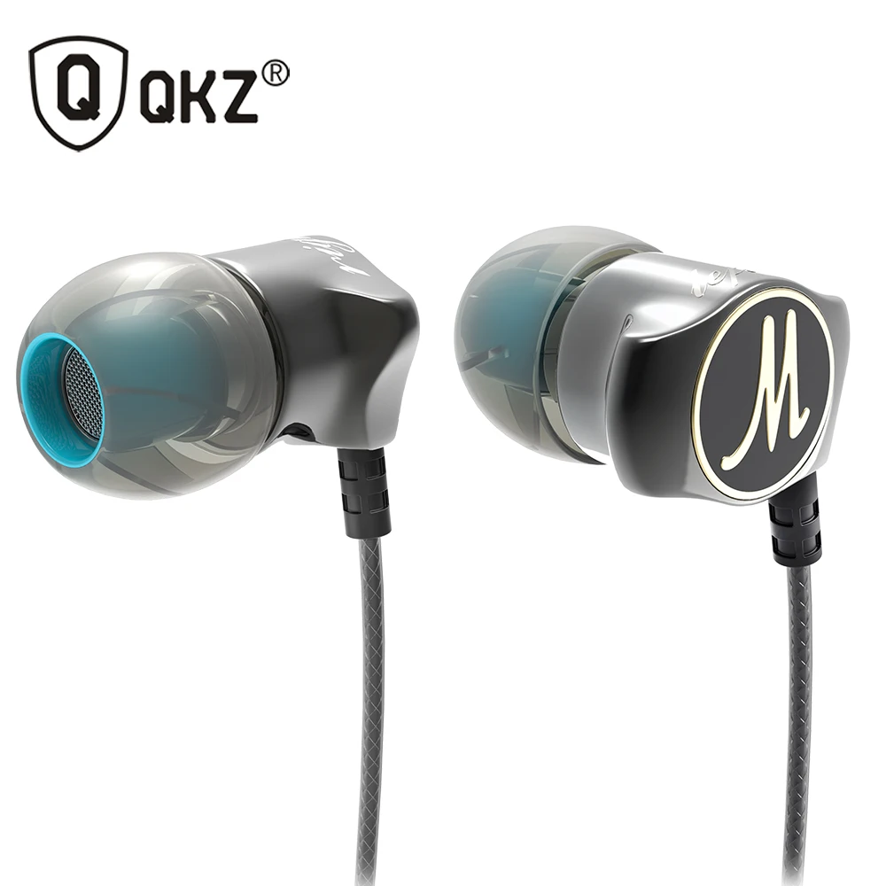 

QKZ DM7 Special Earphones Edition Gold Plated Housing Headset Noise Isolating HD HiFi Earphone auriculares fone de ouvido