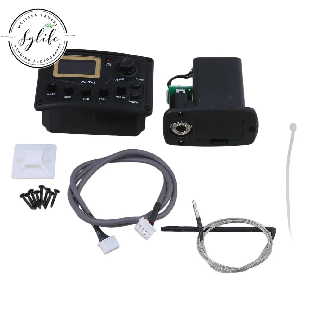 Classical&ampAcoustic Guitar Preamp Pickup Equalizer with LCD Display ALT-3 | Parts & Accessories