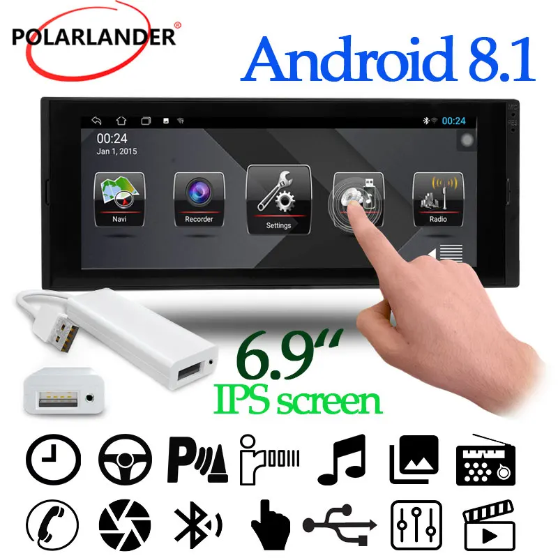Автомагнитола 1 DIN Wi-Fi сенсорный экран IPS GPS Bluetooth мультимедийный проигрыватель MP5 6