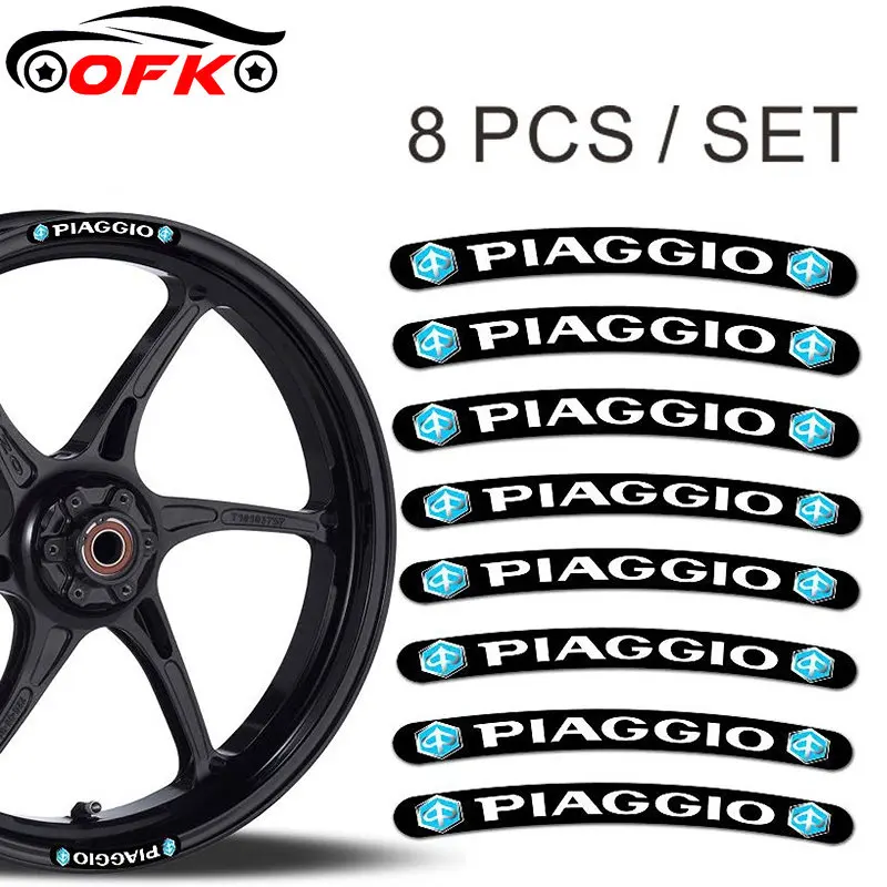 Наклейка на обод OFK 8x для Piaggio набор полос колес наклейка плоский клей автомобилей