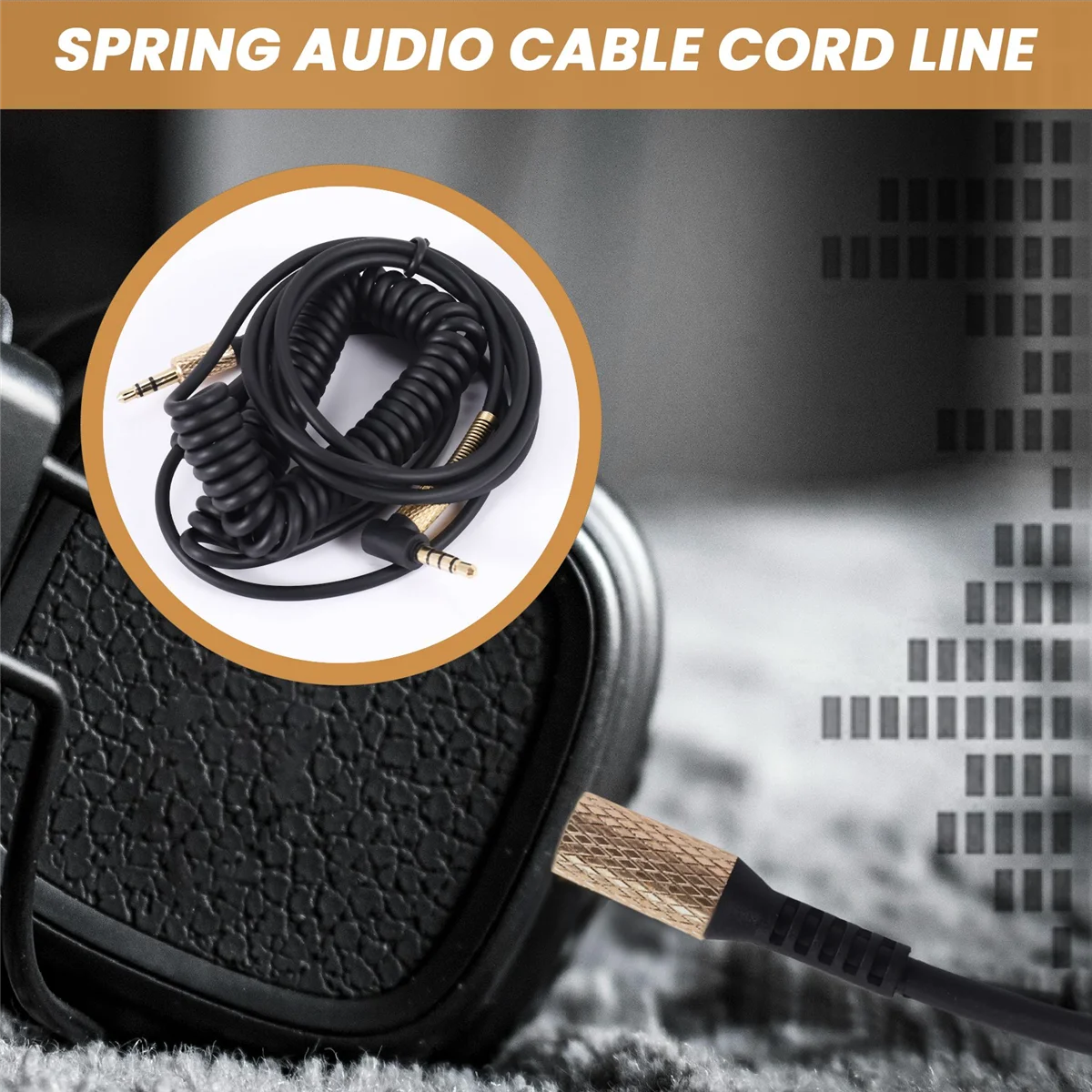 Пружинный аудиокабель для наушников Marshall Major II 2 Monitor Bluetooth