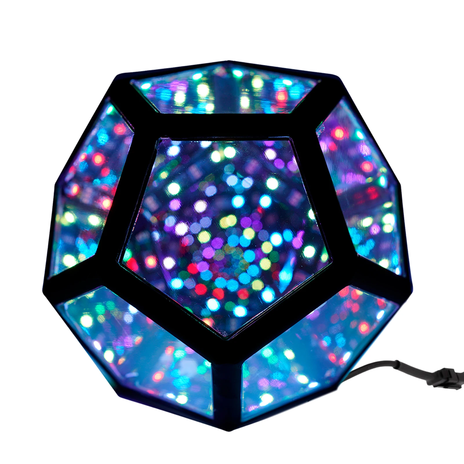 

Цветной ночник Infinity Dodecahedron, инновационное и прохладное пространство, светодиодный регулируемый светильник льник, зарядка через USB, украшен...