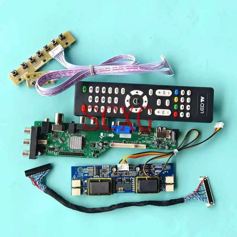 

For CLAA170ES01E HSD170ME13 LCD Digital Controller DVB Board USB HDMI-Compatible VGA AV RF Kit 4-CCFL 1280*1024 17" LVDS 30 Pin