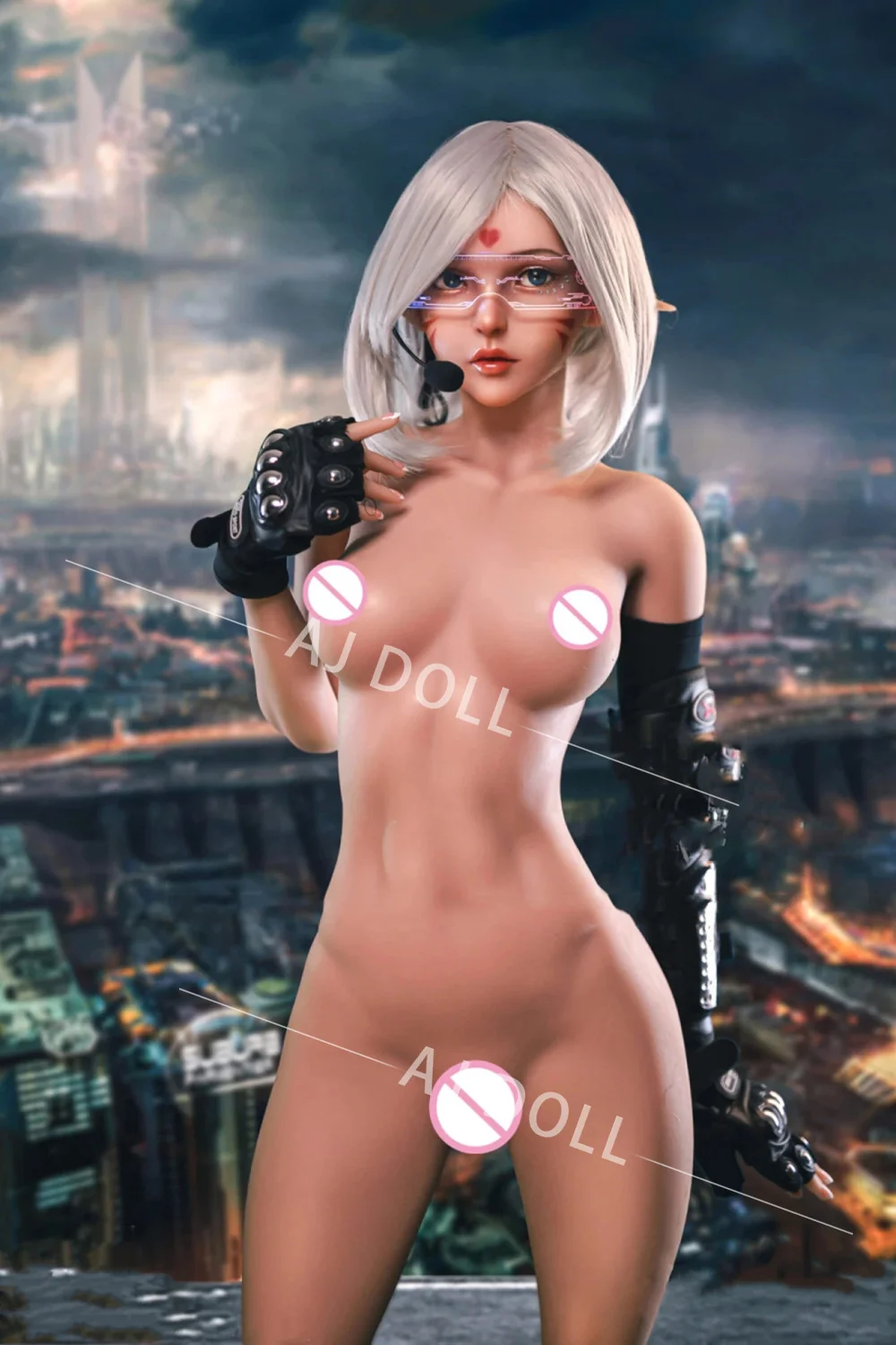 Кукла для секса AJDOLL 152 см. Реалистичная плоская грудь, мягкая попа, оральная, вагинальная и анальная дырки. Сексуальная и красивая взрослая игрушка с полным телом для мужчин.