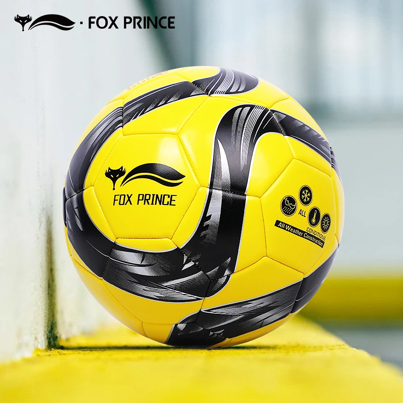 Fox Prince Machine Seam Foamed PVC Soft Leather Wear Resistant Football Ball For Teenagers And Children Training Soccer Size 4/5