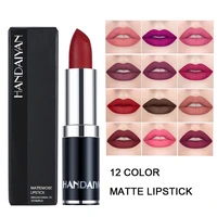 handaiyan lipgloss matte 12 colors lip gloss make up velvety lipstick liquid matte waterproof lip tint sexy lip makeup cosmetics