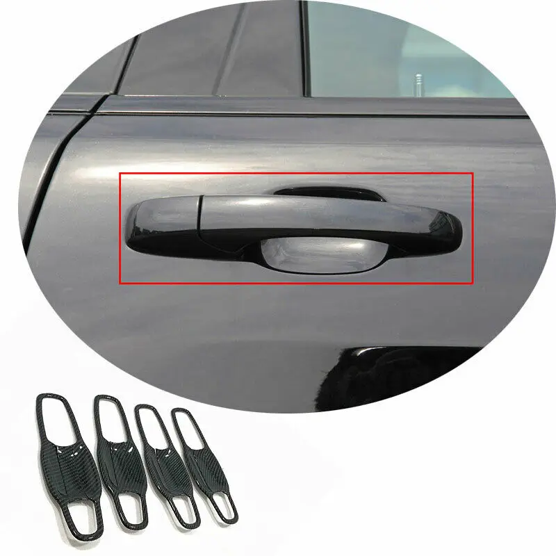 

For Jeep Grand Cherokee 2011-20 Carbon Fiber Exterior Side Door Bowl Cover Trim