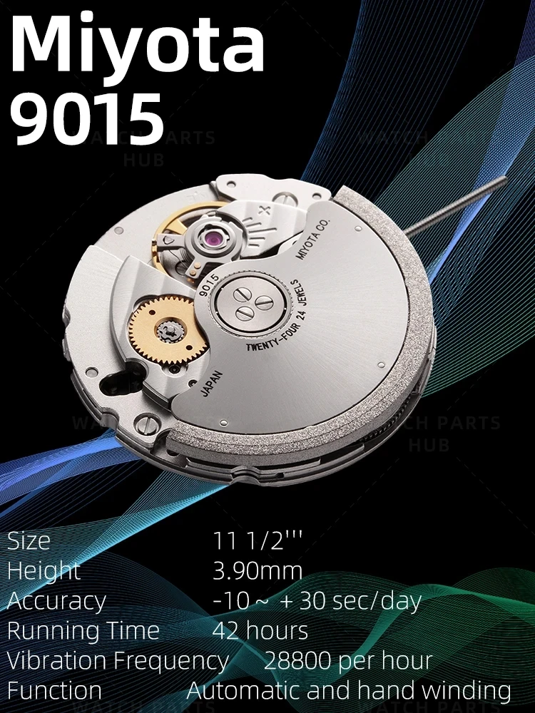Новинка часы Miyota 9015 механизм с автоматическим механизмом механические детали
