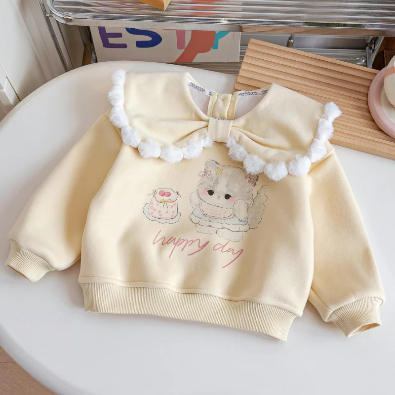 LYY-Зимняя одежда для девочек свитер 2024Новая модная осенне-зимняя детская кукла с